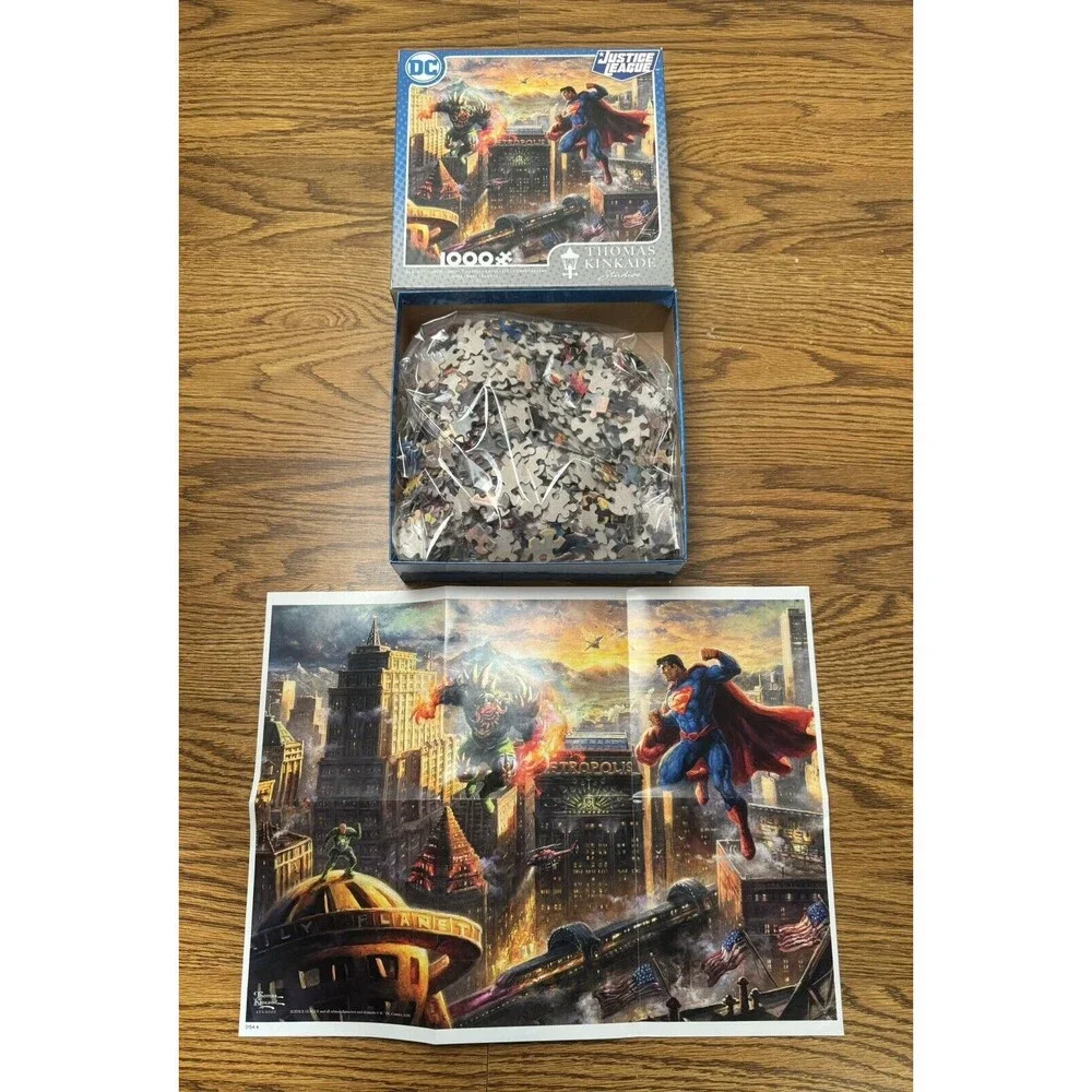 Thomas Kinkade DC Ceaco ,Justice League Jigsaw Puzzle  1000 Piece‎